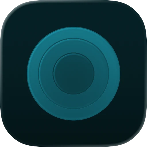 Ringed target app icon in the tinted look